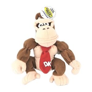 Vintage Nintendo 64 Donkey Kong Beanbag Plush + Hang & Tush Tag (BD&A, 1997) Toy